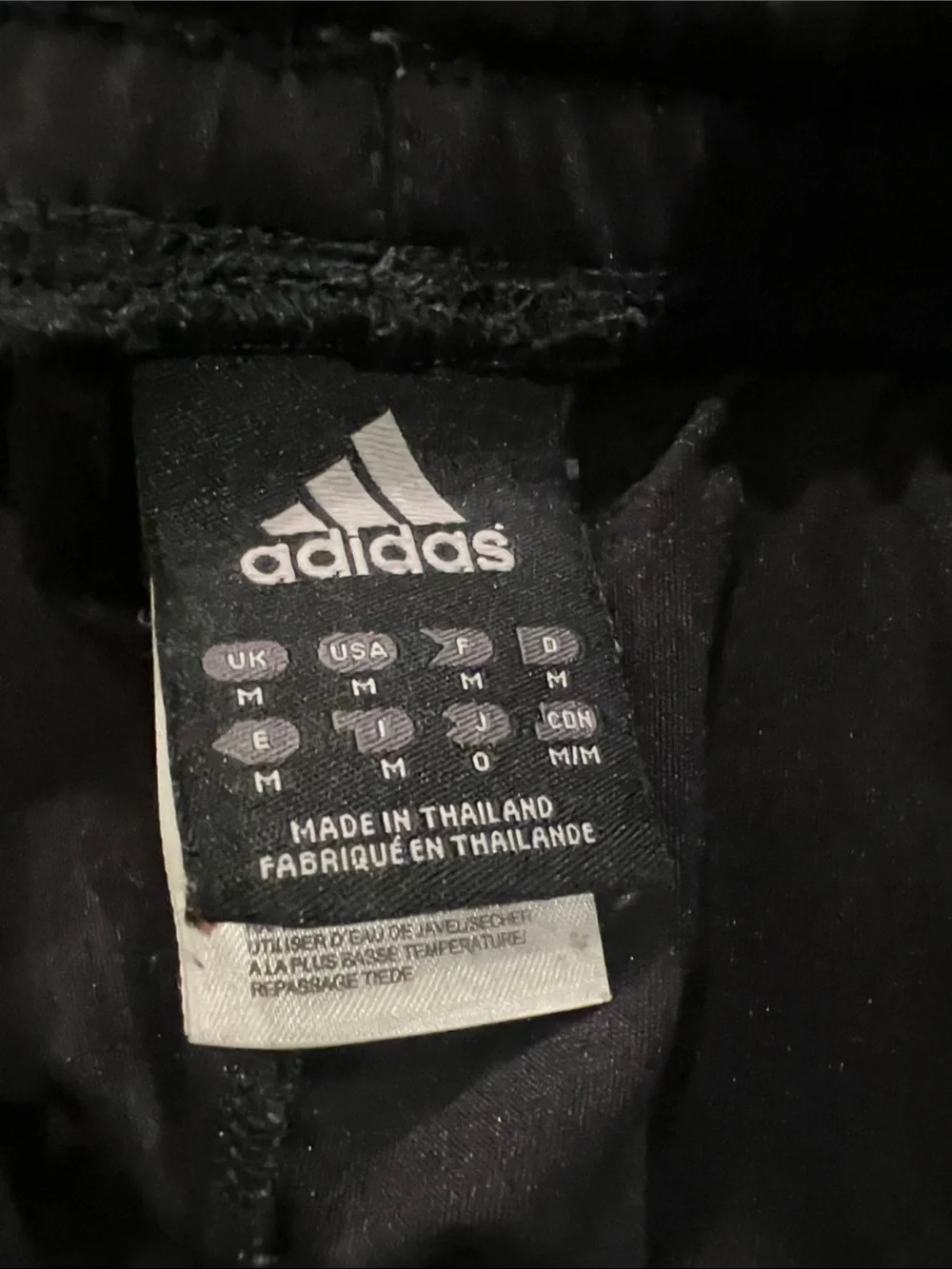 Adidas Men Black Track Pants with Red Accent